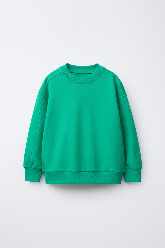 SWEAT UNI - Vert | ZARA Canada