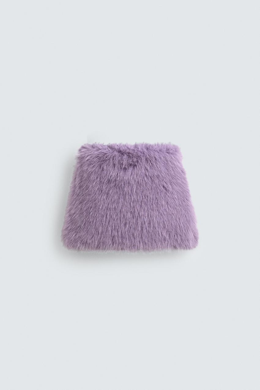 FAUX FUR MINI SKIRT HARRY LAMBERT FOR ZARA X DISNEY