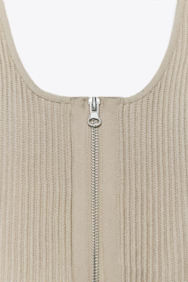 TOP STYLE CORSET STRUCTURÉ - Marron / Taupe de Zara - Image 7