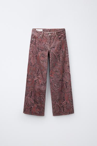 TEXANS DE CAMA AMPLA AMB ESTAMPAT PAISLEY - Estampat de Zara