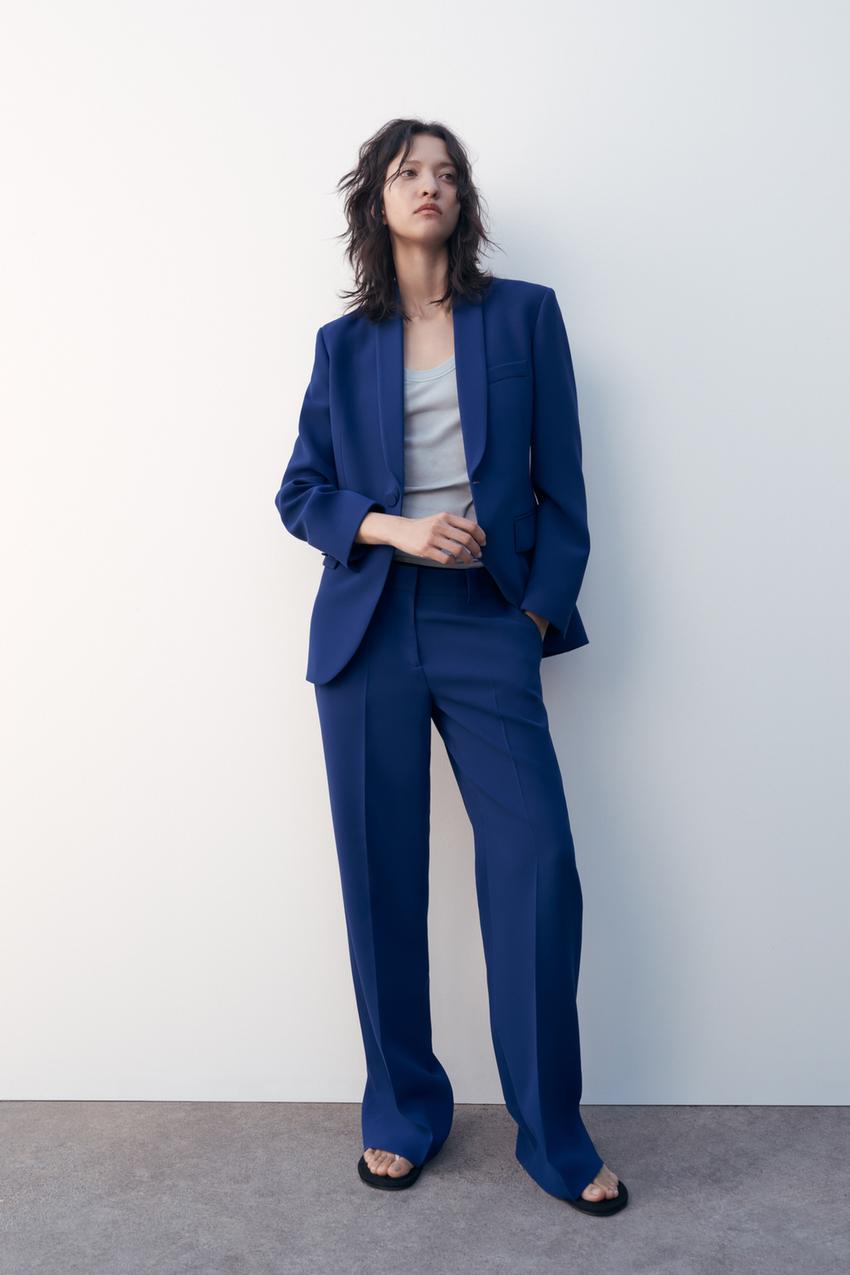 ZW COLLECTION STRAIGHT LEG ANKLE PANTS - Blue