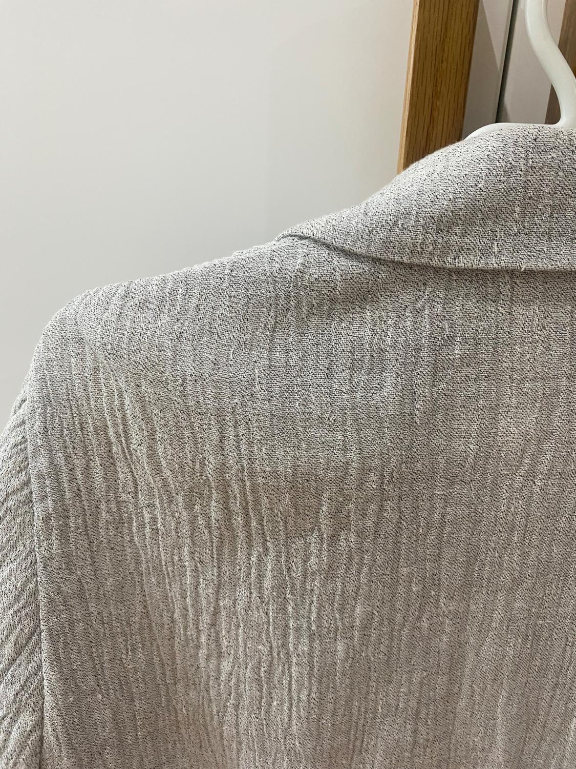 LINEN BLEND CREASED-EFFECT BLAZER - Image 4