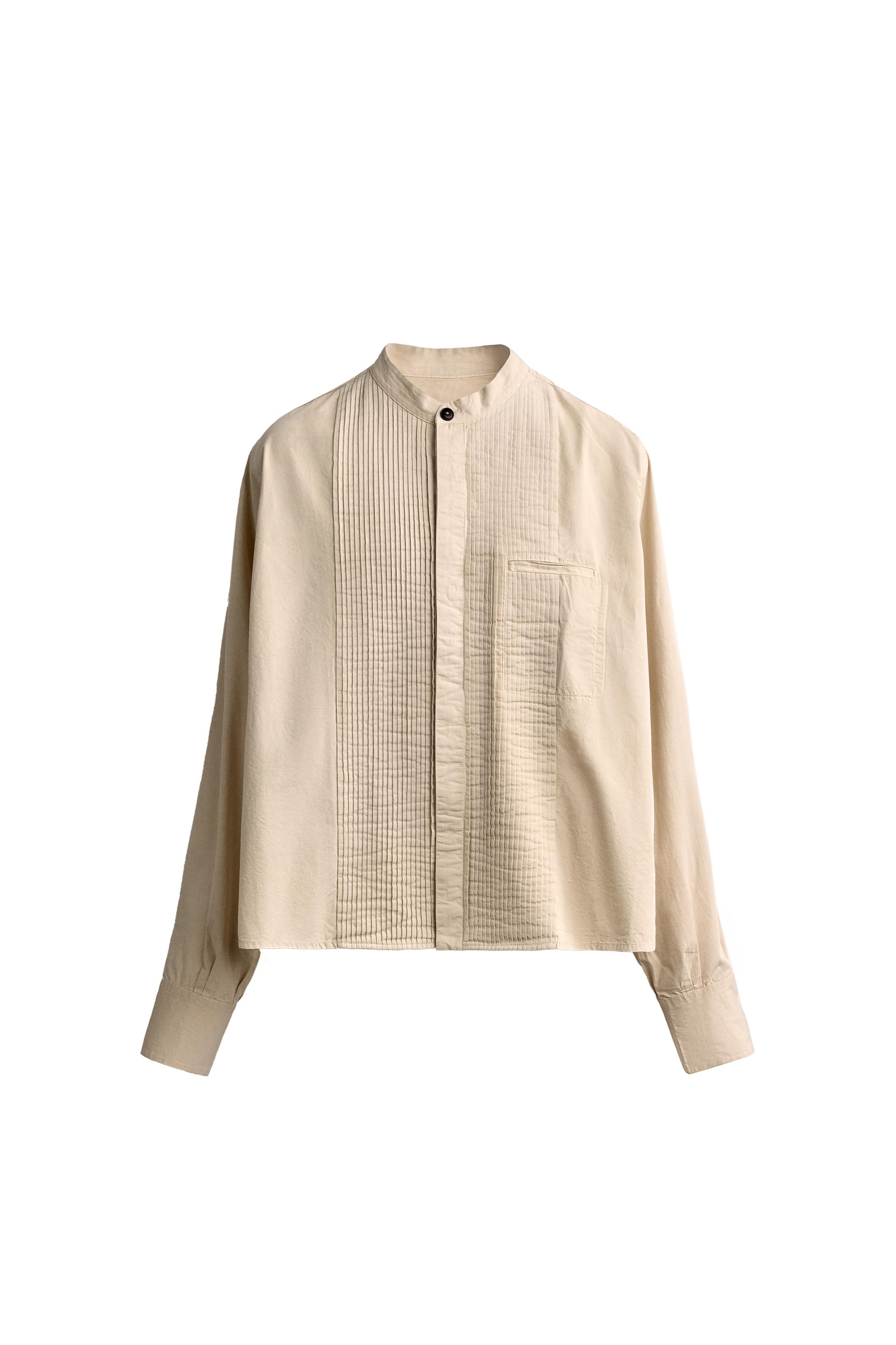 CAMISA BOXY FIT PLIEGUES