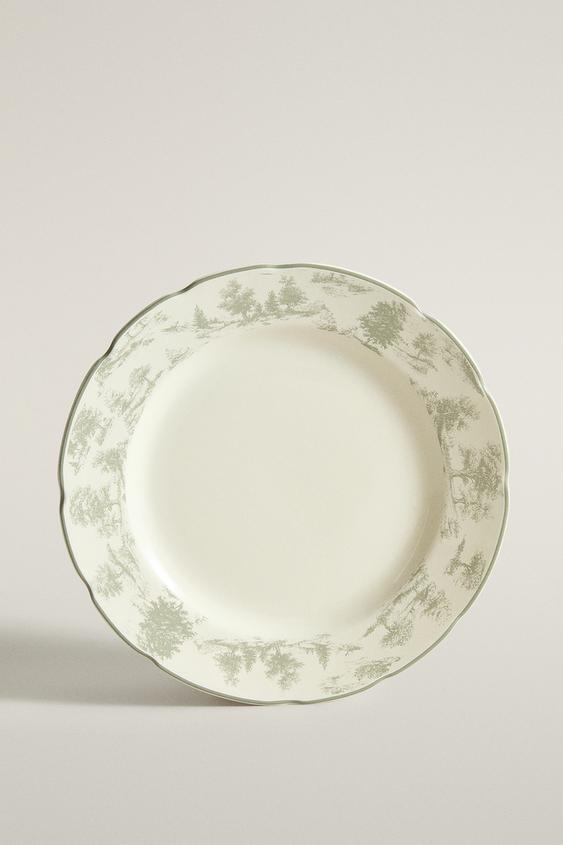 TOILE PORCELAIN DESSERT PLATE - رمادي الخاص بـ Zara - صورة 0
