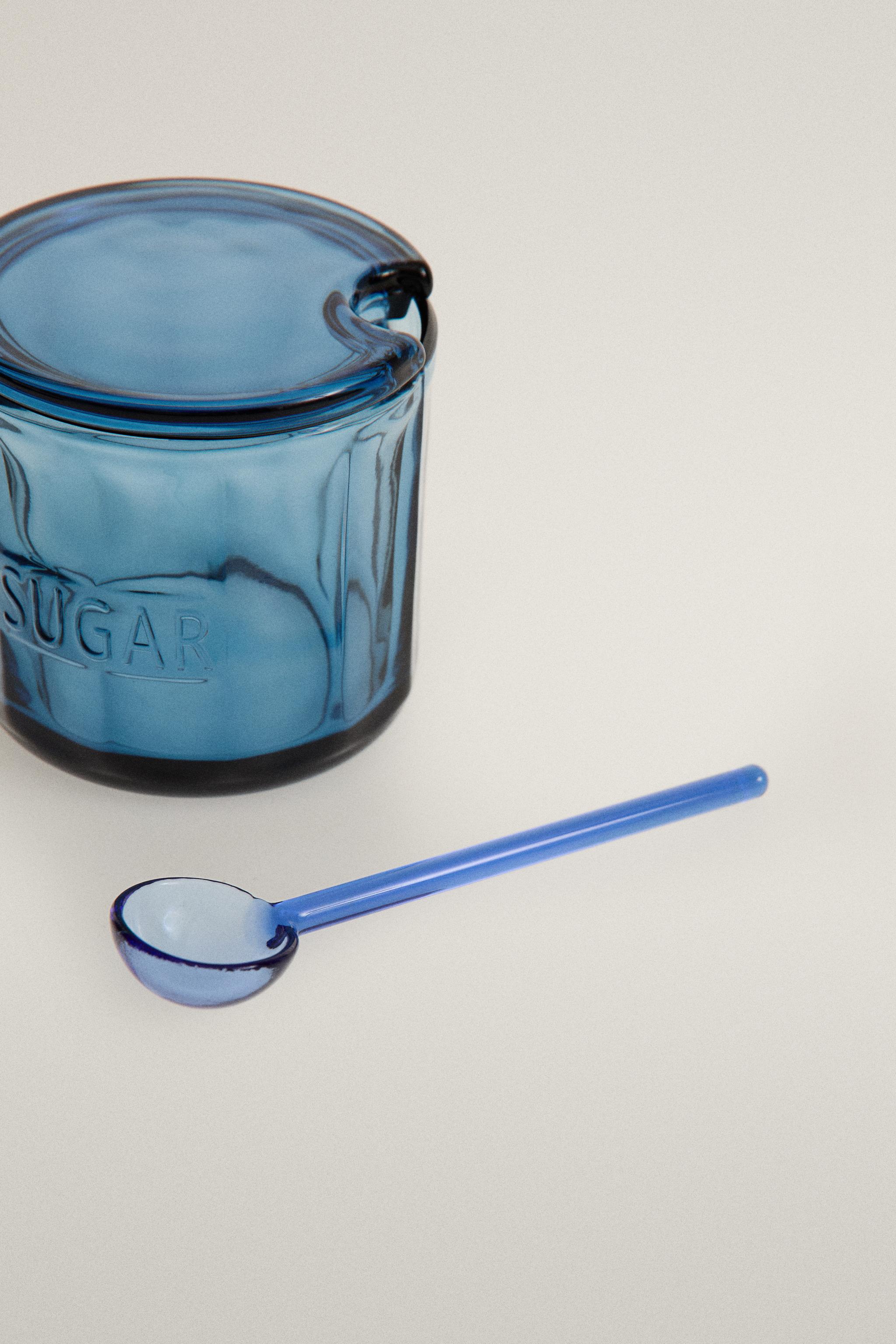 GLASS SUGAR BOWL