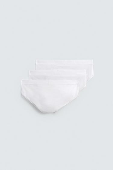 3-PACK OF BASIC BRIEFS - White by Zara - Image 1