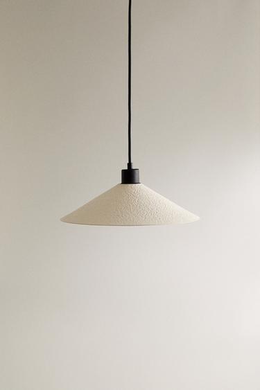 LÁMPARA TECHO PAPEL PEQUEÑA - Blanco de Zara