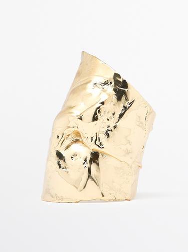 Brazalete moldeado irregular - Dorado de Zara