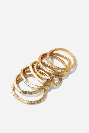 PACK OF ELASTIC BRACELETS - Golden by Zara