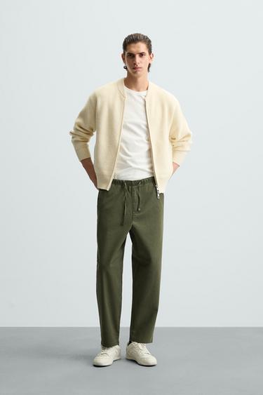 CARROT FIT TROUSERS - Khaki by Zara - Image 0