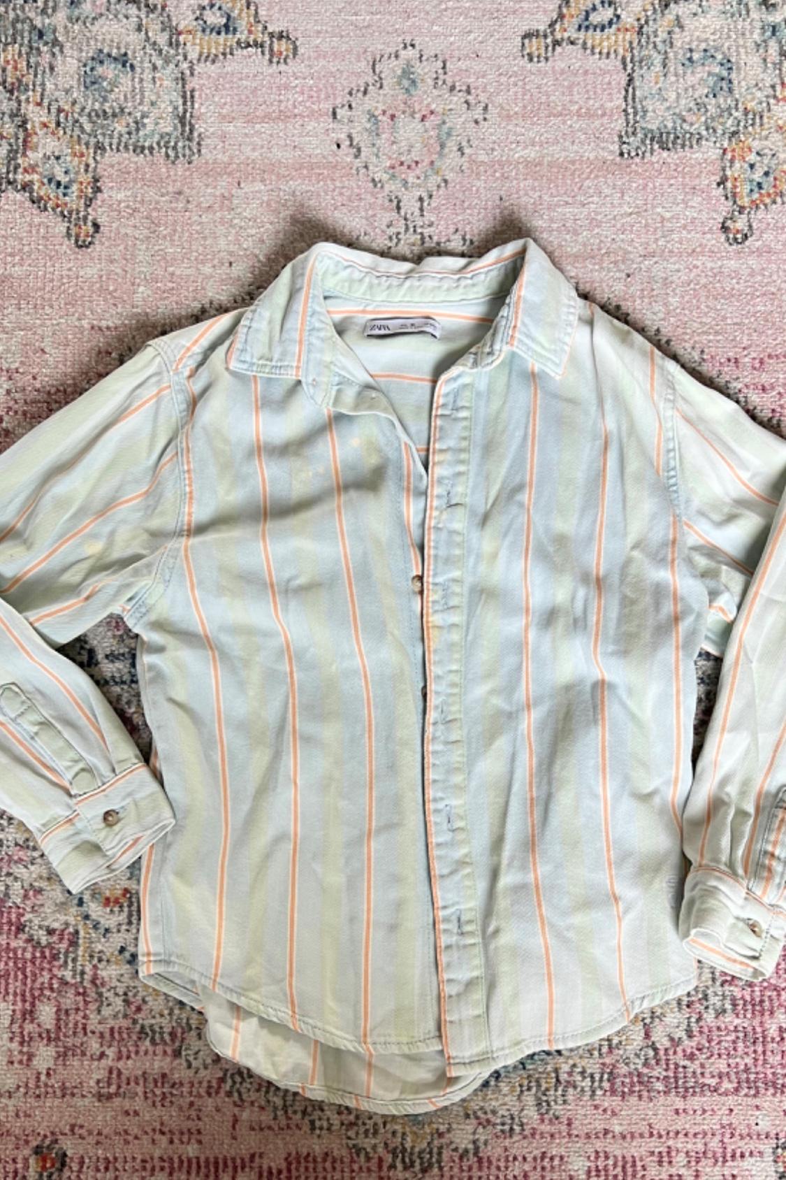 STRIPED DENIM SHIRT