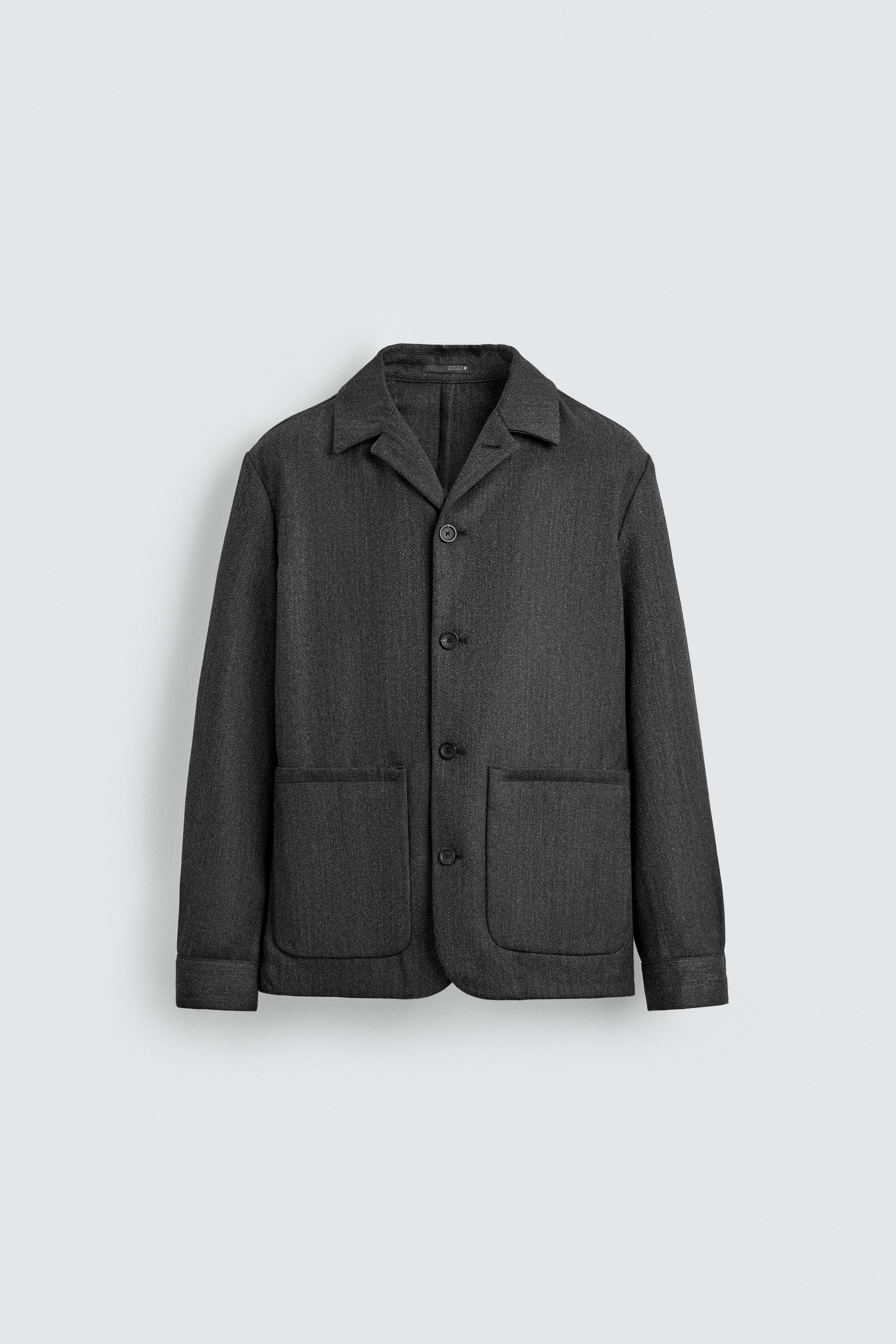 100% WOOL POCKET OVERSHIRT