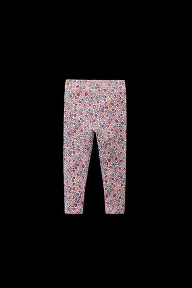 PRINTED RIBBED LEGGINGS - Multicoloured by Zara