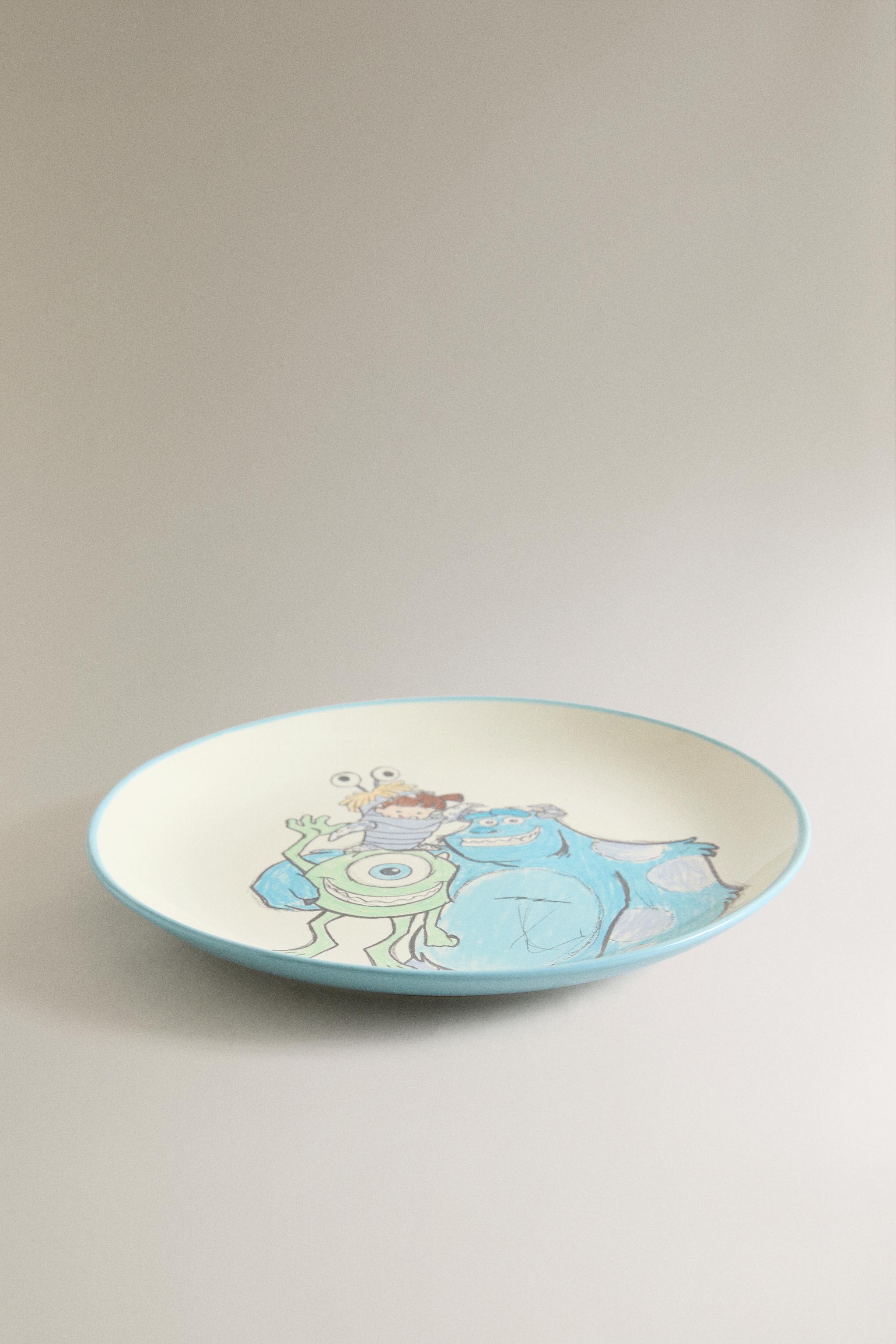 KIDS' MONSTERS, INC. ©DISNEY/PIXAR STONEWARE PLATE — Multicolored