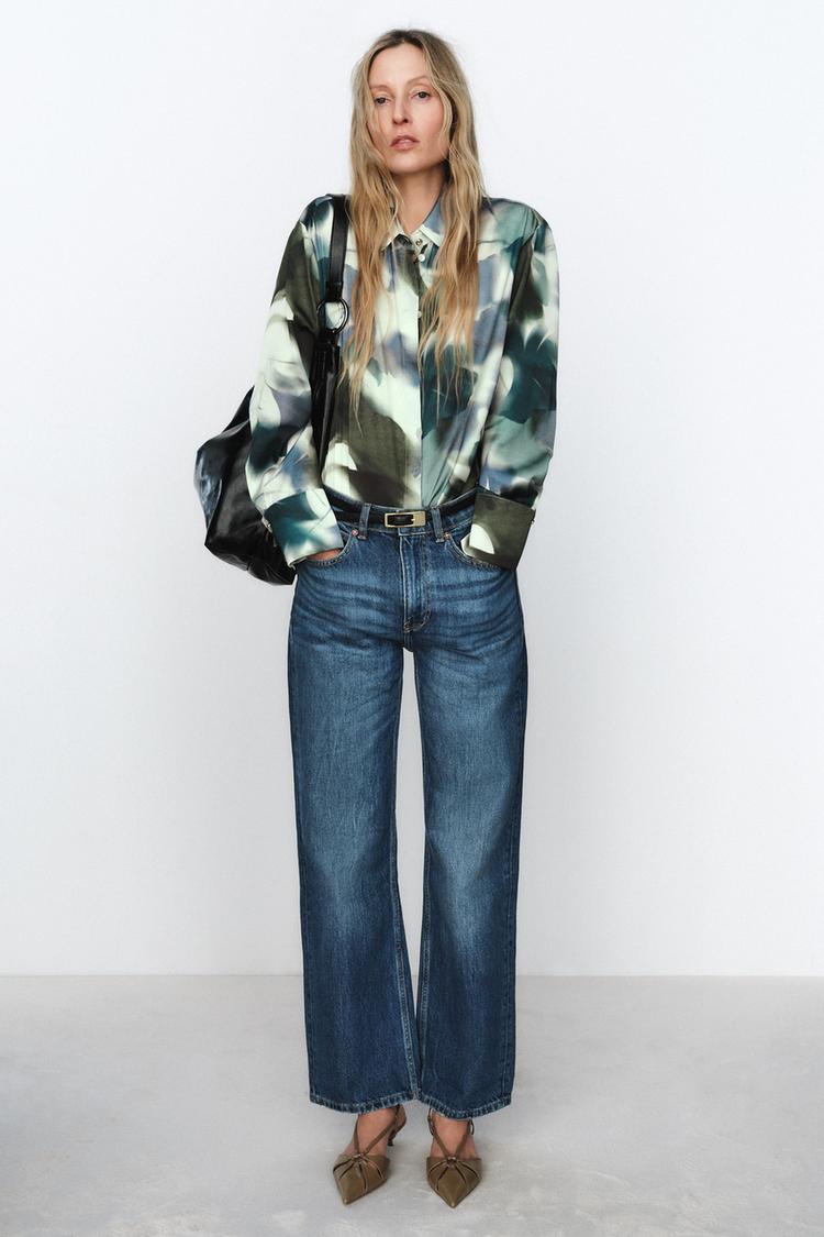camisa estampada camisas de zara 2021