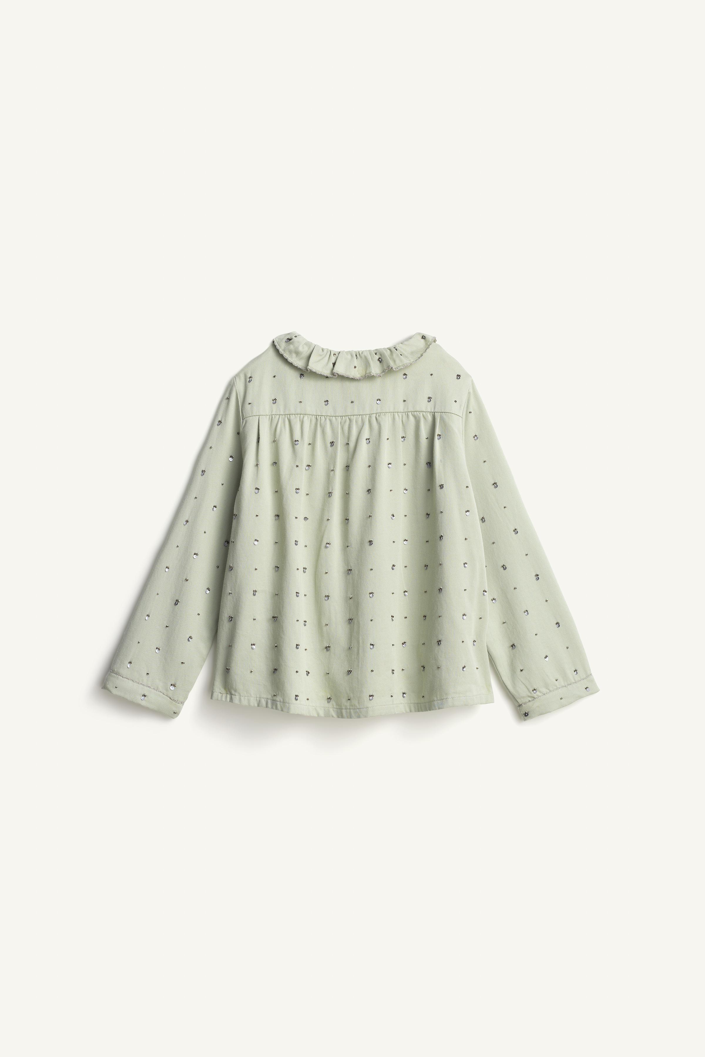 BLUSA CUELLO VOLANTE LENTEJUELAS LIMITED EDITION