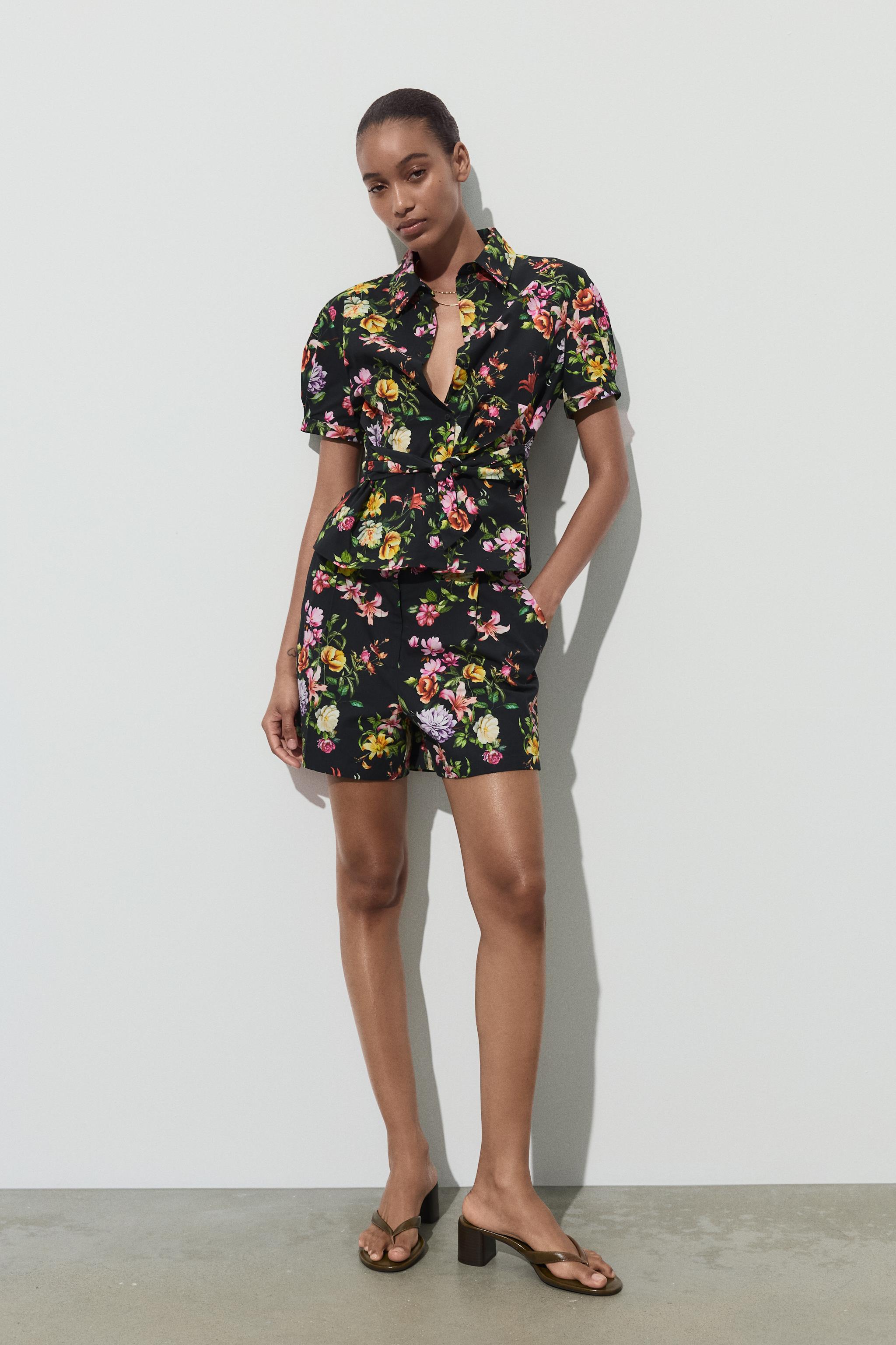 GEOMETRIC PRINT SHIRT - White | ZARA United States