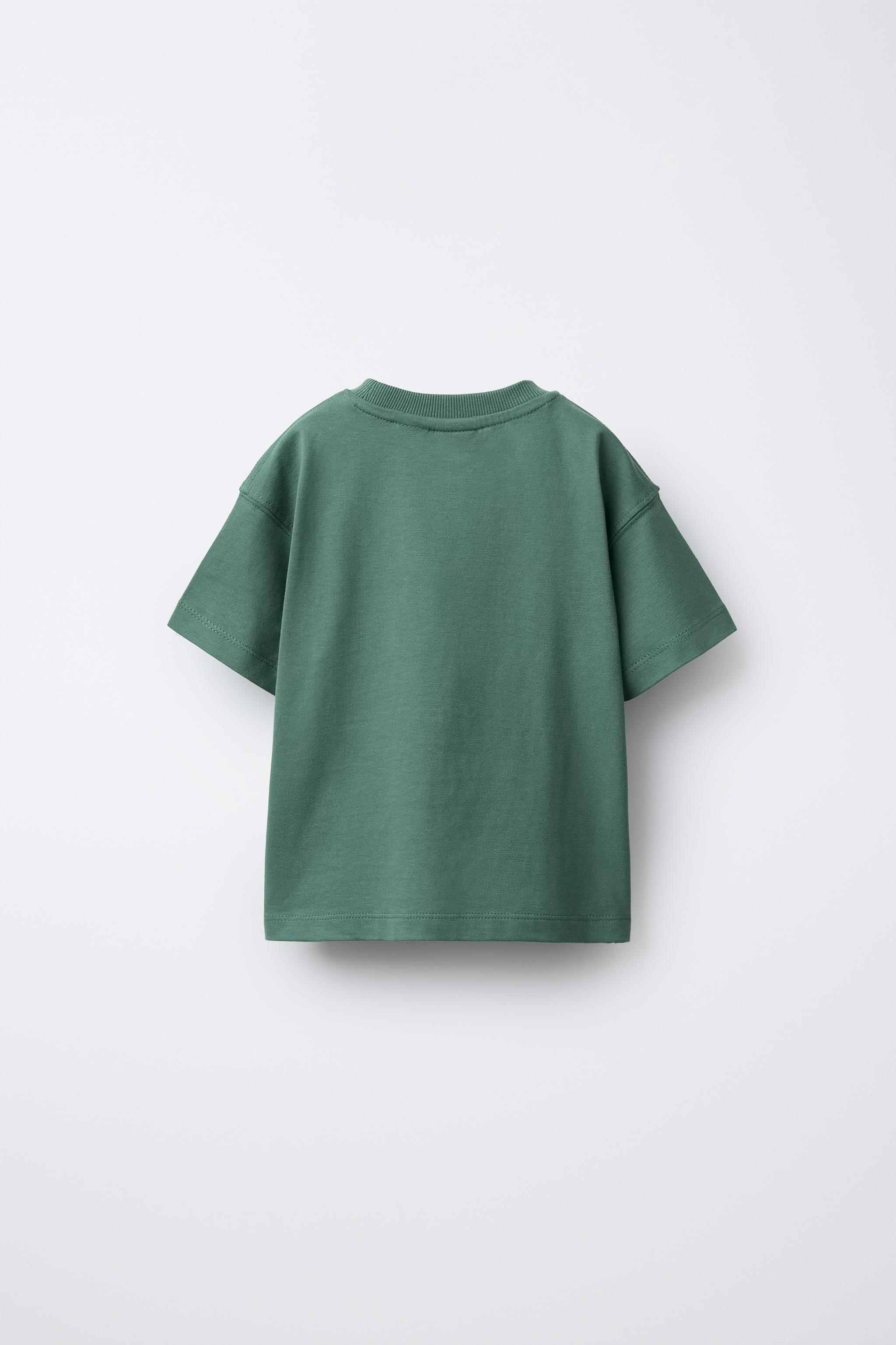 PRINTED T-SHIRT - Anthracite grey | ZARA United States