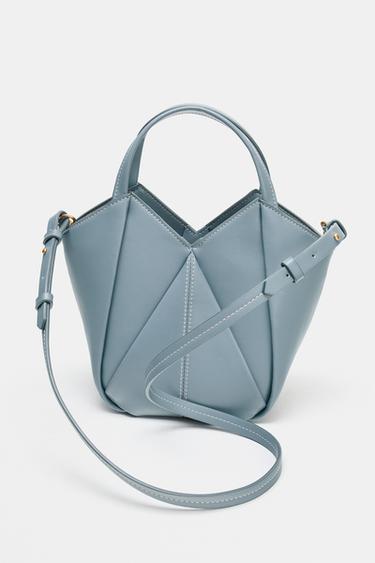 ミニトートバッグブルーZaraのミニトートバッグ - ブルー 