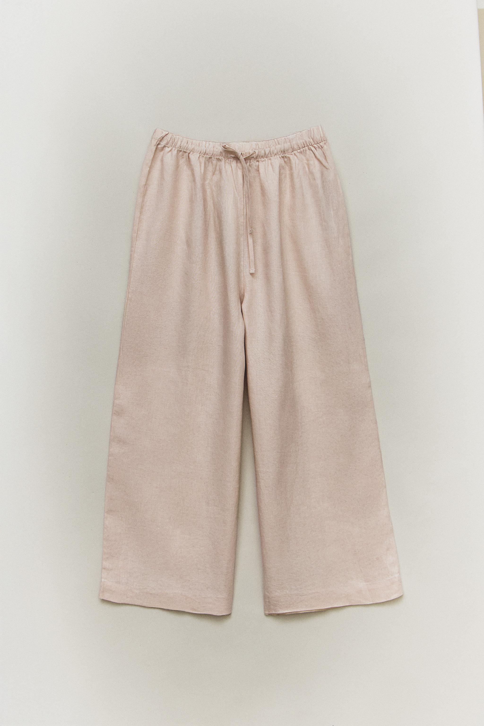 LONG LINEN TROUSERS