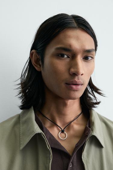 CROPPED FIT ZIP-UP OVERSHIRT - Green by Zara - Image 4