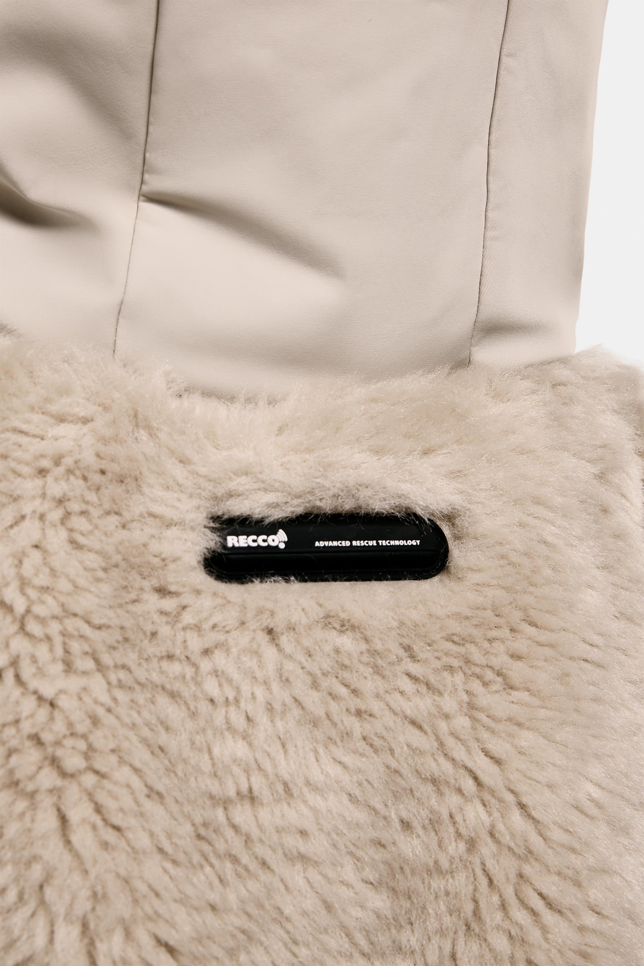 SHORT FAUX FUR HOODIE RECCO® TECHNOLOGY SKI COLLECTION