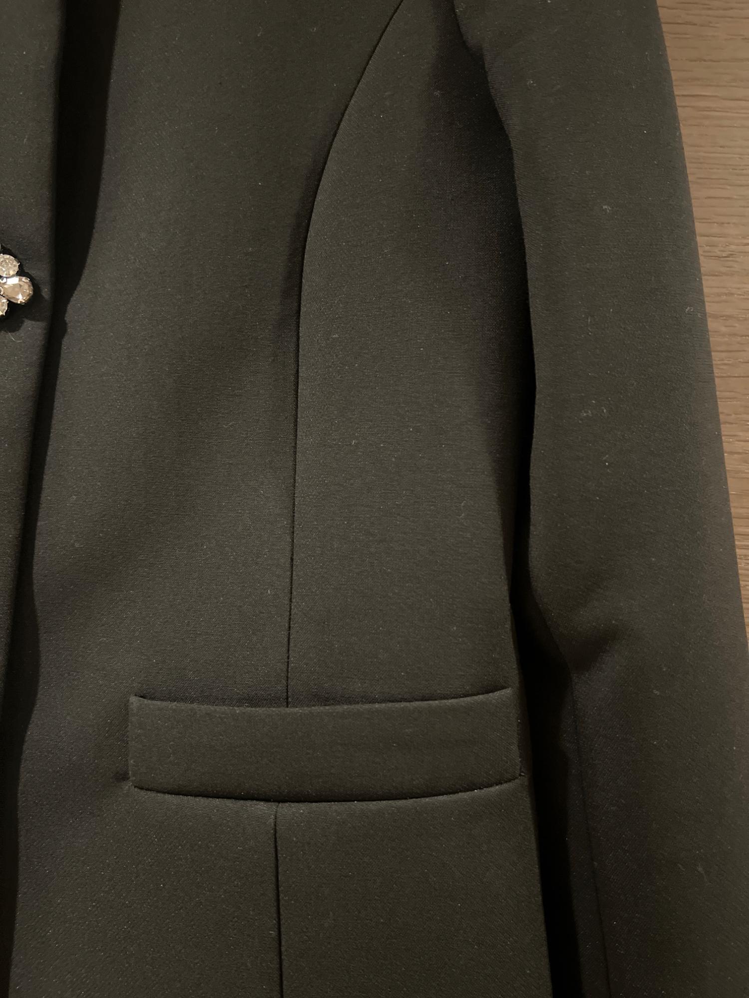 RHINESTONE BUTTON BLAZER