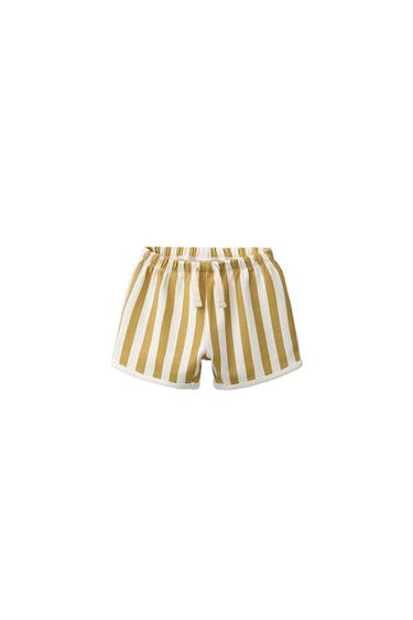 2-PACK OF STRIPED AND PLAIN BERMUDA SHORTS - Yellow by Zara - Image 2
