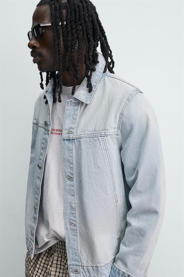 VESTE EN JEAN BASIQUE - Bleu clair de Zara - Image 4