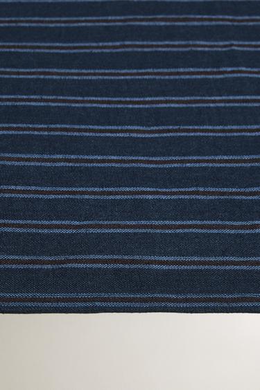 STRIPED AND FLORAL WRAP BEACH TOWEL - Blues by Zara - Image 1