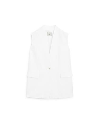 Gilet avec poches - STUDIO - Blanc de Zara