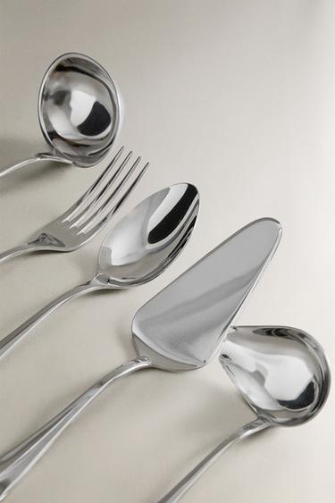 CUILLÈRE DE SERVICE ACIER ARGENTÉ - Acier de Zara - Image 2