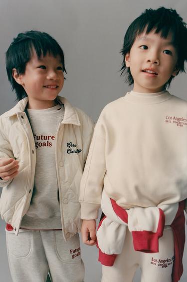 MOLETOM COM MENSAGEM BORDADA - Cru da Zara