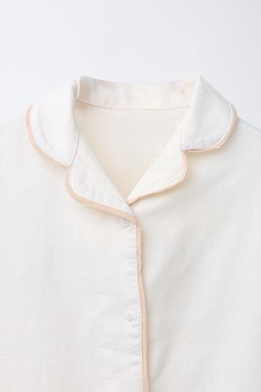 2-6 ANS/ PYJAMA LISERÉS CONTRASTÉS - Écru de Zara - Image 5