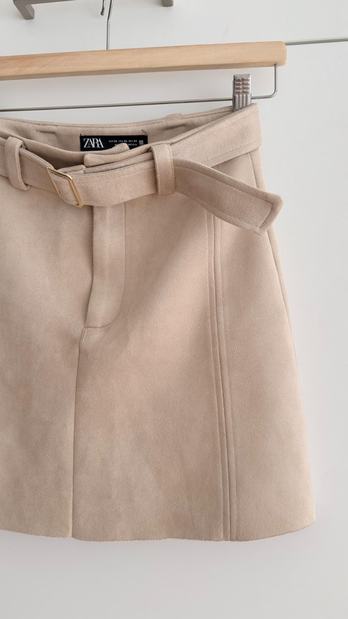 FAUX-SUEDE MINI SKIRT - Image 3