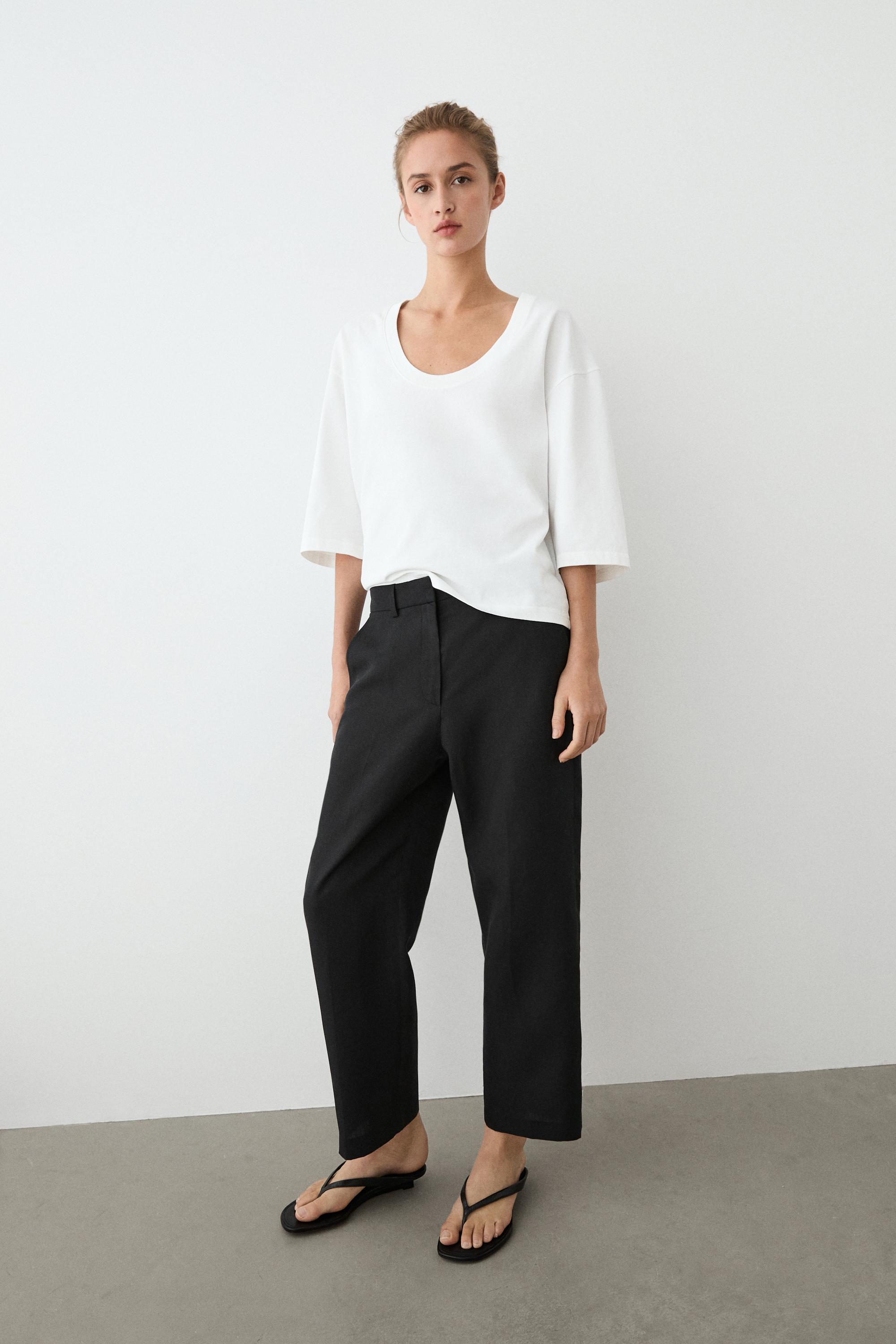 Slim fit capris — Black