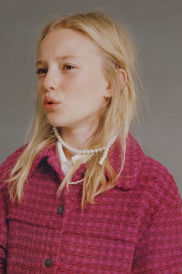 TEXTURED WAVY OVERSHIRT - Pink by Zara - Image 6