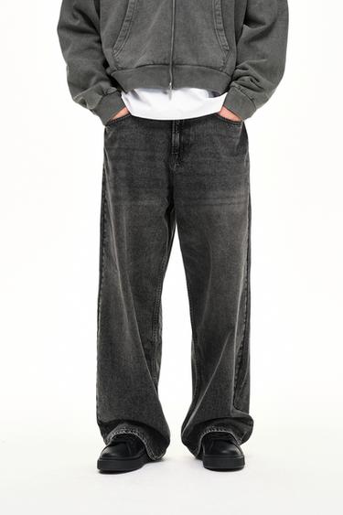 BAGGY FIT JEANS - Grey by Zara