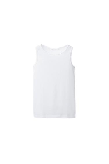 2-PACK OF SLEEVELESS T-SHIRTS - White by Zara