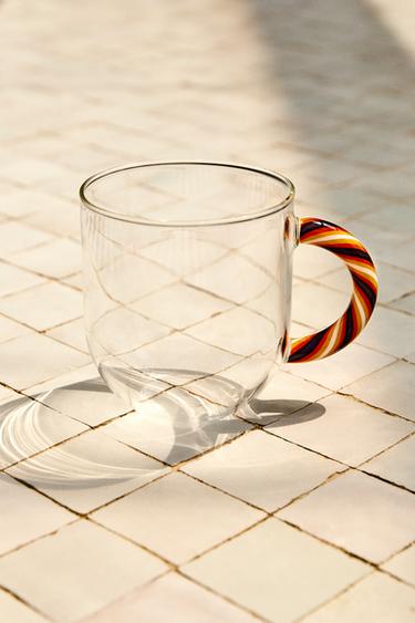 TASSE BOROSILICATE ANSE SPIRALE - Orange de Zara - Image 5