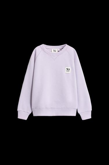 6-14 AÑOS/ SUDADERA BOLSILLO ETIQUETA 50TH ANNIVERSARY - Lila de Zara - Imagen 0