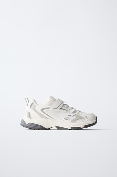 CONTRAST SNEAKERS — White 1