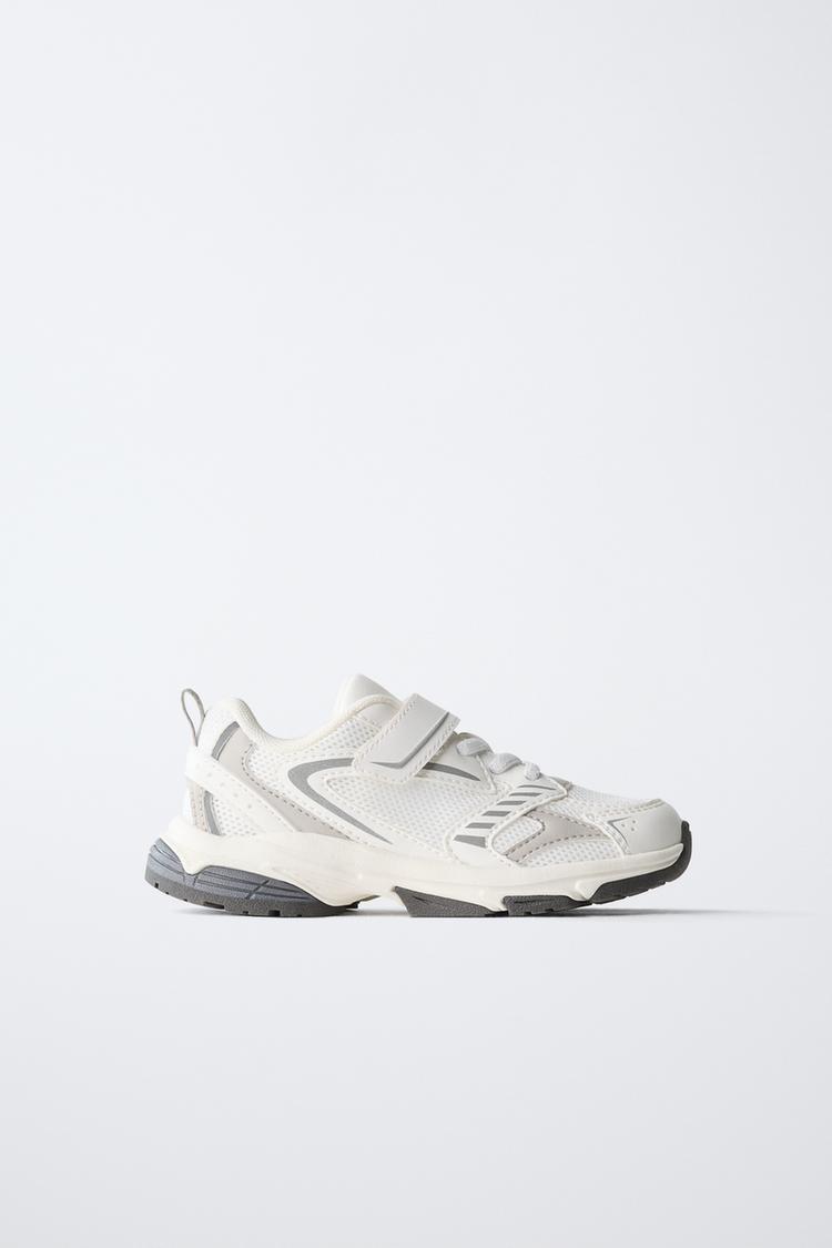 CONTRAST SNEAKERS — White