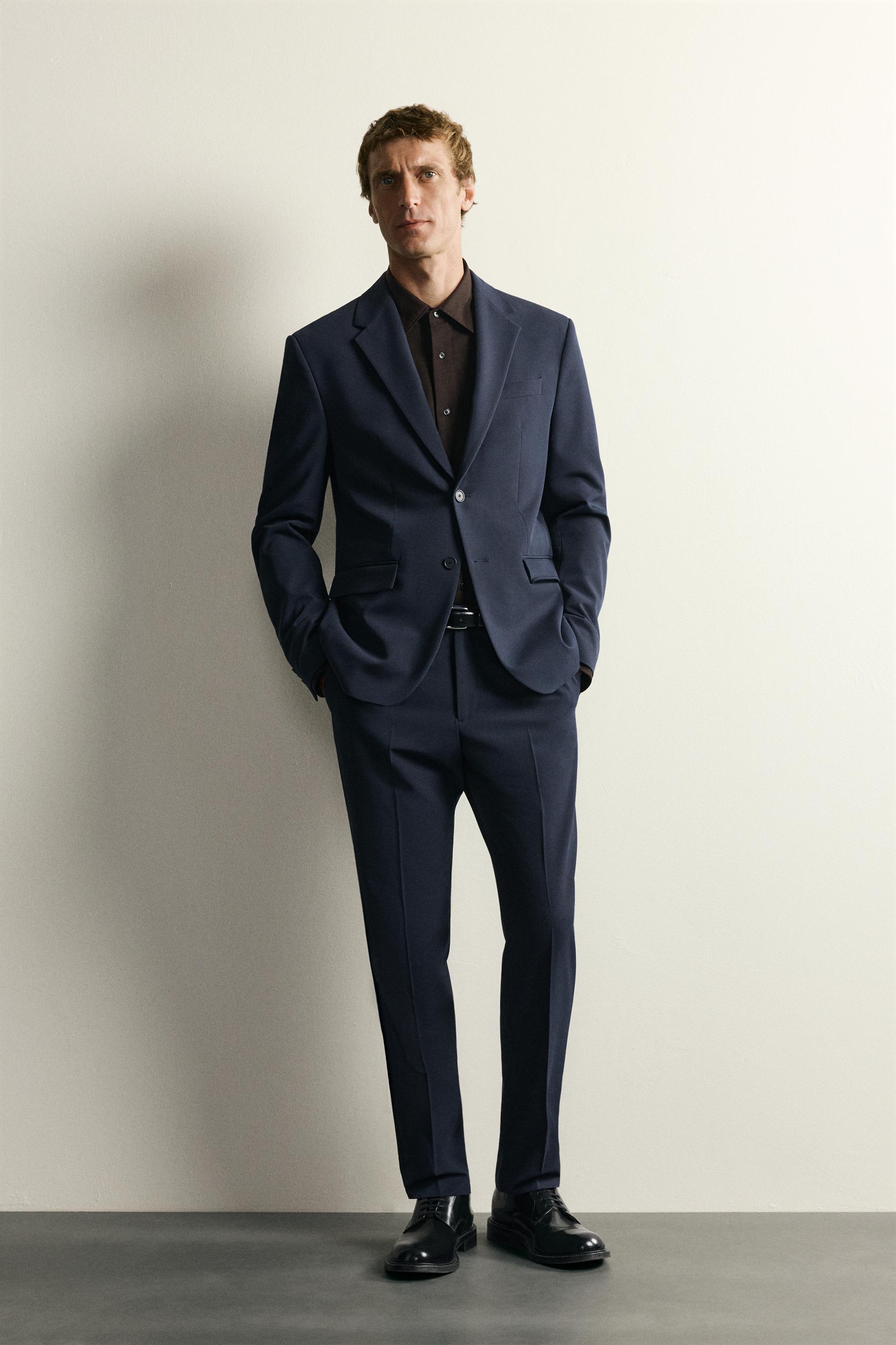 コンフォートスーツブレザー - ネイビーブルー | ZARA Japan / 日本