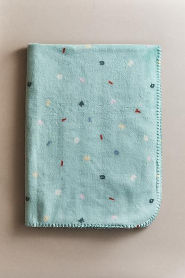 Zara MICKEY & MINNIE LETTERS BABY FLEECE BLANKET ©DISNEY - Multicolored