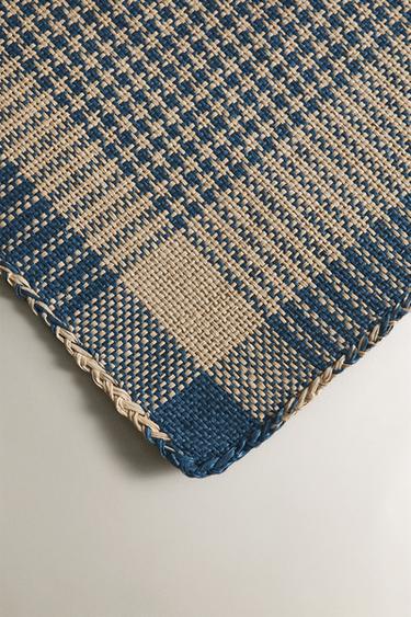 CHECKED PAPER PLACEMAT - Blue by Zara - Image 2
