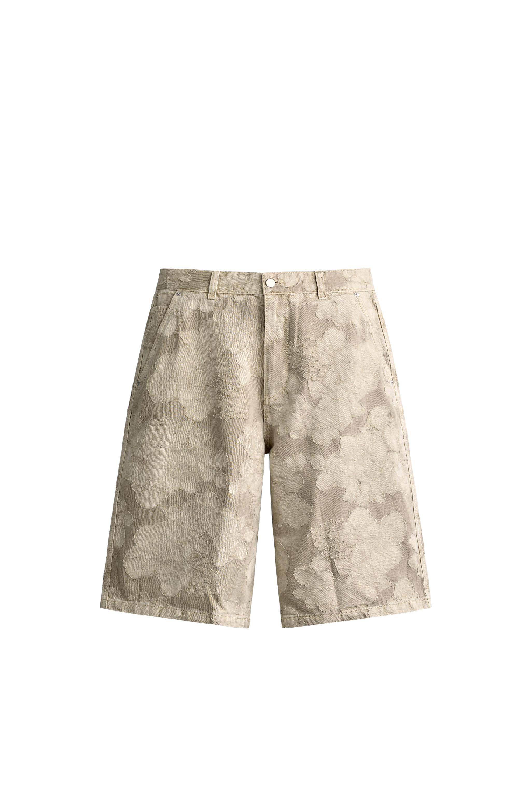 BERMUDA BAGGY FIT JACQUARD FLORAL