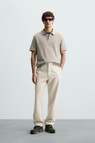 POLO ESTRUCTURA PIQUÉ - Tostado de Zara - Imagen 0