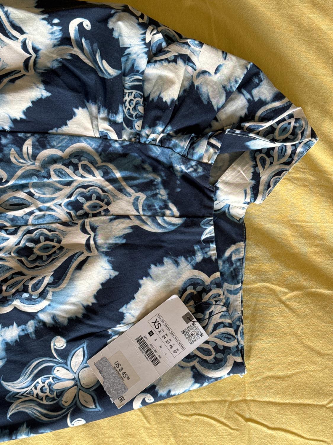 RUCHED PRINTED MIDI SKIRT - Image 3