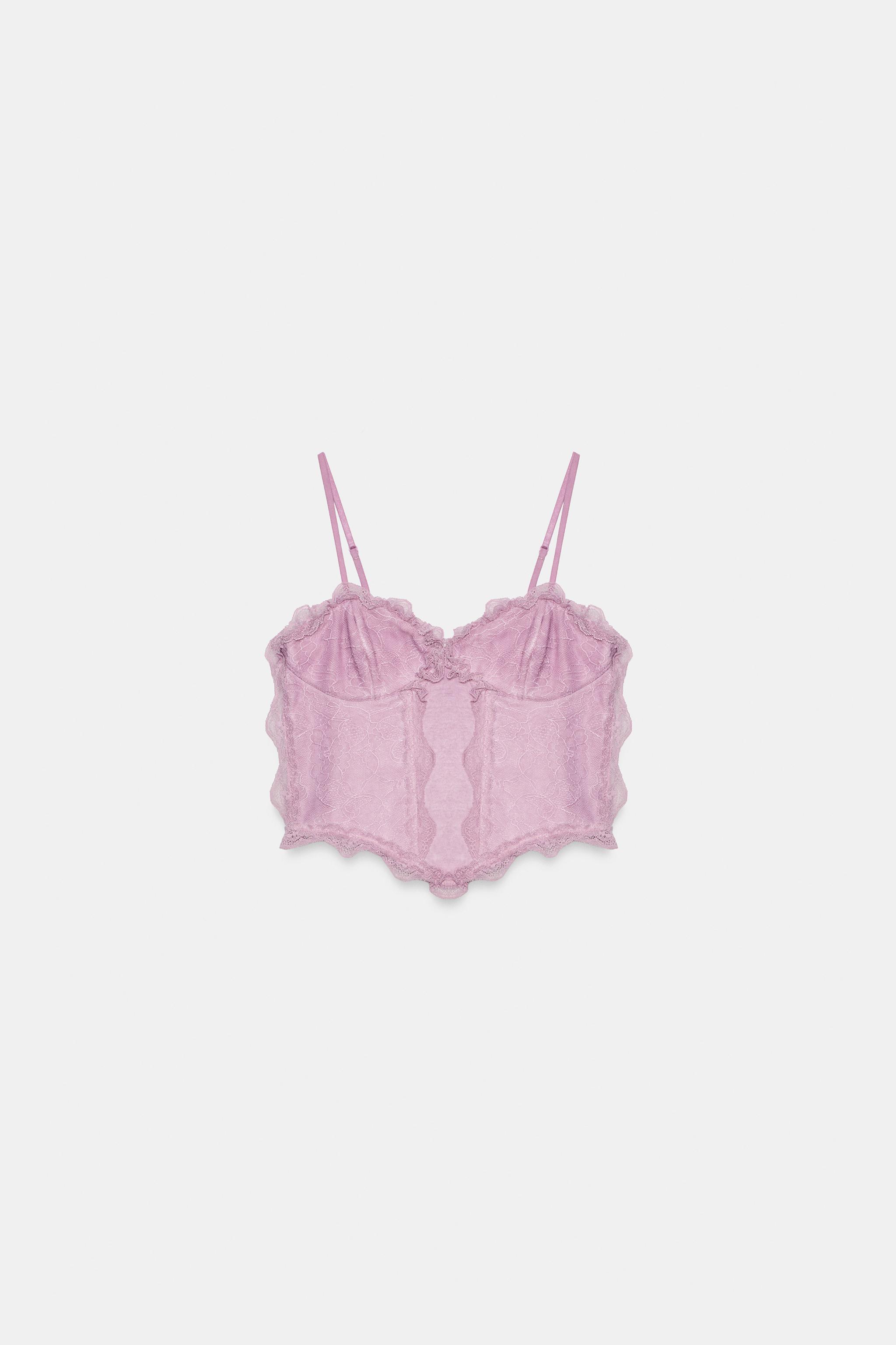 LACE COMBINATION CORSET TOP